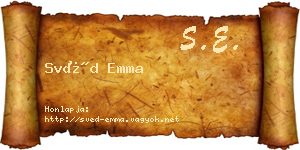 Svéd Emma névjegykártya